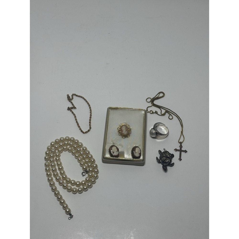 Vintage Jewelry Junk Drawer Lot From Estate Cleanout